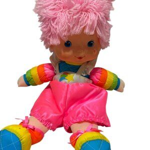 1983 Hallmark Mattel Rainbow Brite Doll Pink Yarn Hair Toy